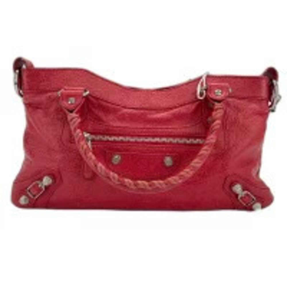 Balenciaga Giant First Handbag Leather Red